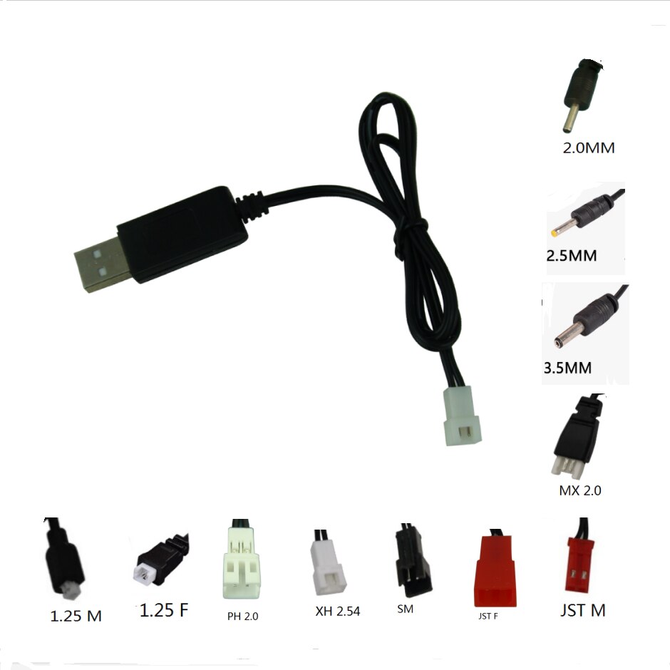 3.7V USB  ̺ JST SM 1.25 2.0 2.5 3.5 MX2.0 RC..